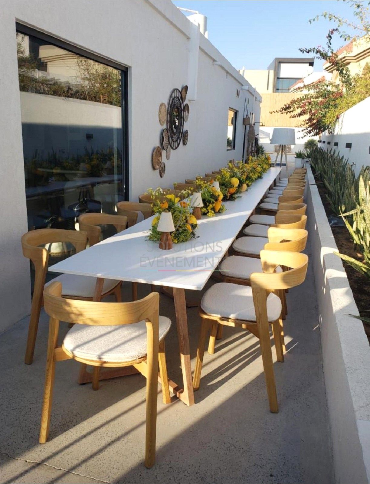 Chaise E-Bok - Chêne naturel avec coussin bouclette - Visuel 4