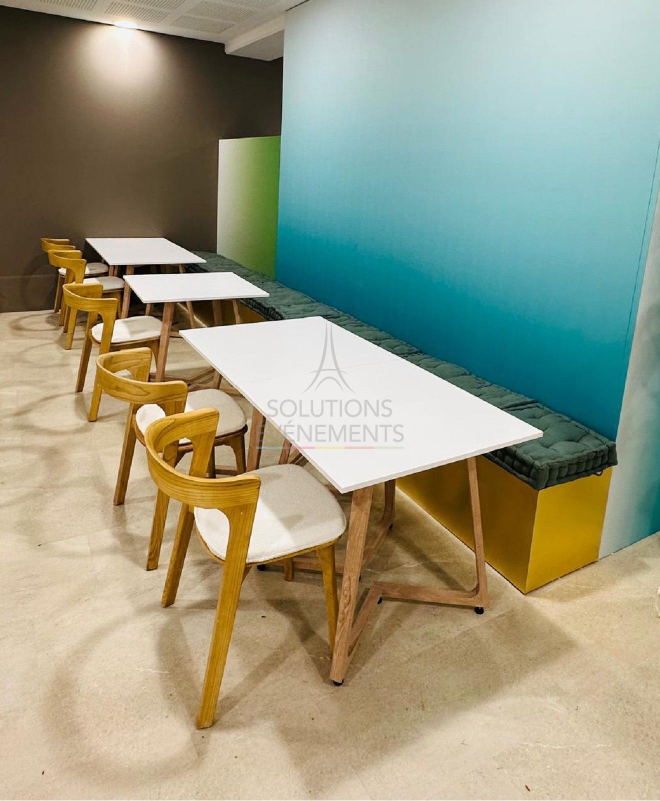 Chaise E-Bok - Chêne naturel avec coussin bouclette - Visuel 6