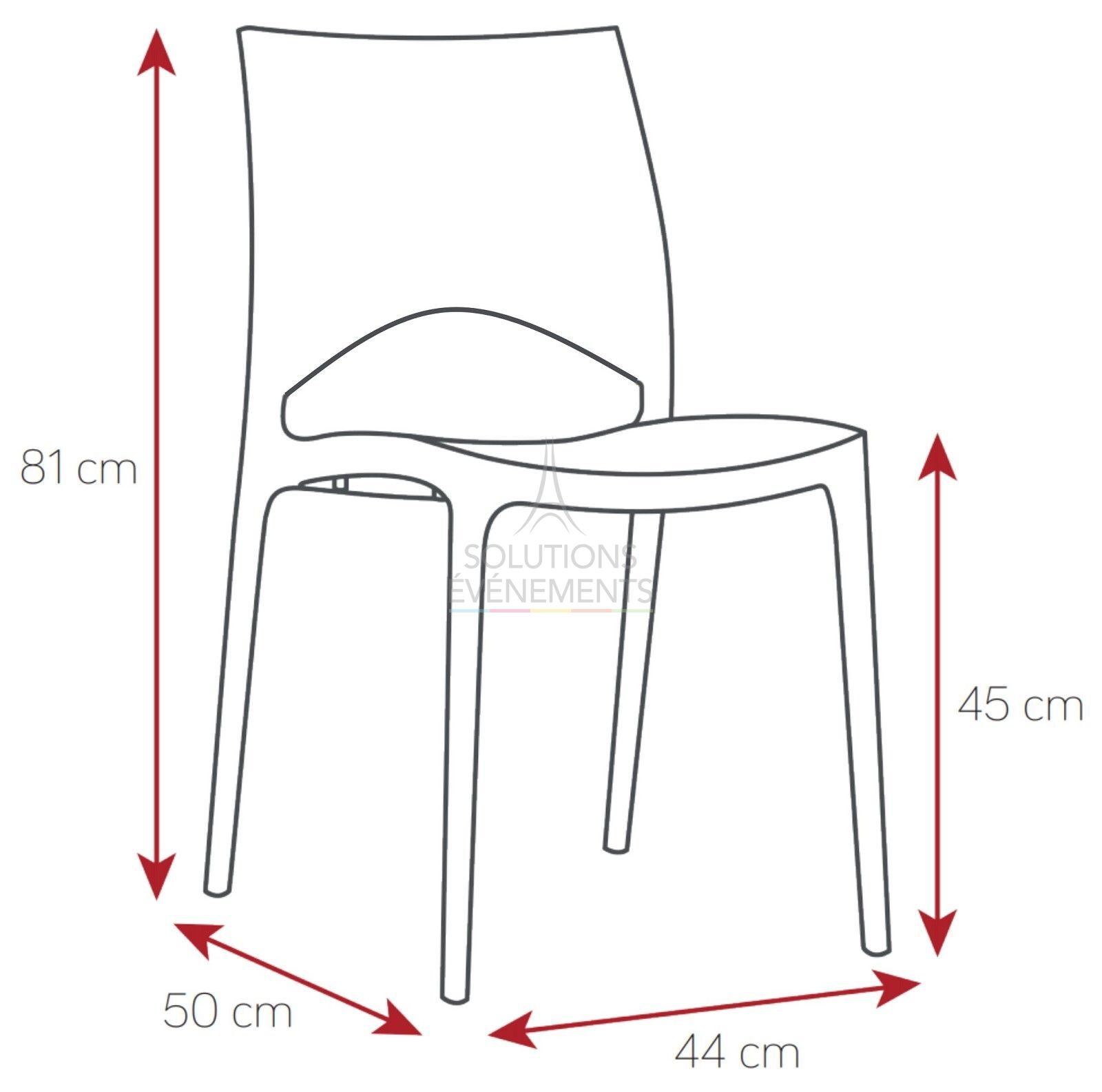 Chaise E-Trix blanche - Visuel 2