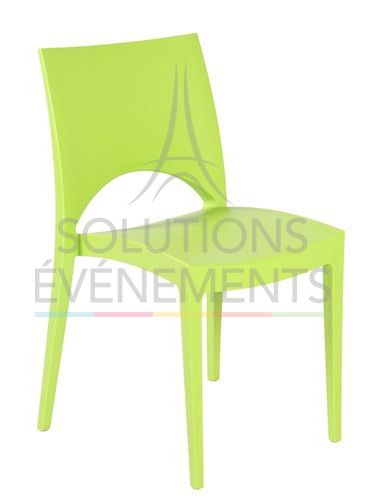 Location de chaise verte pour reception et seminaire