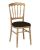 Location de chaise napoleon or avec assise noire