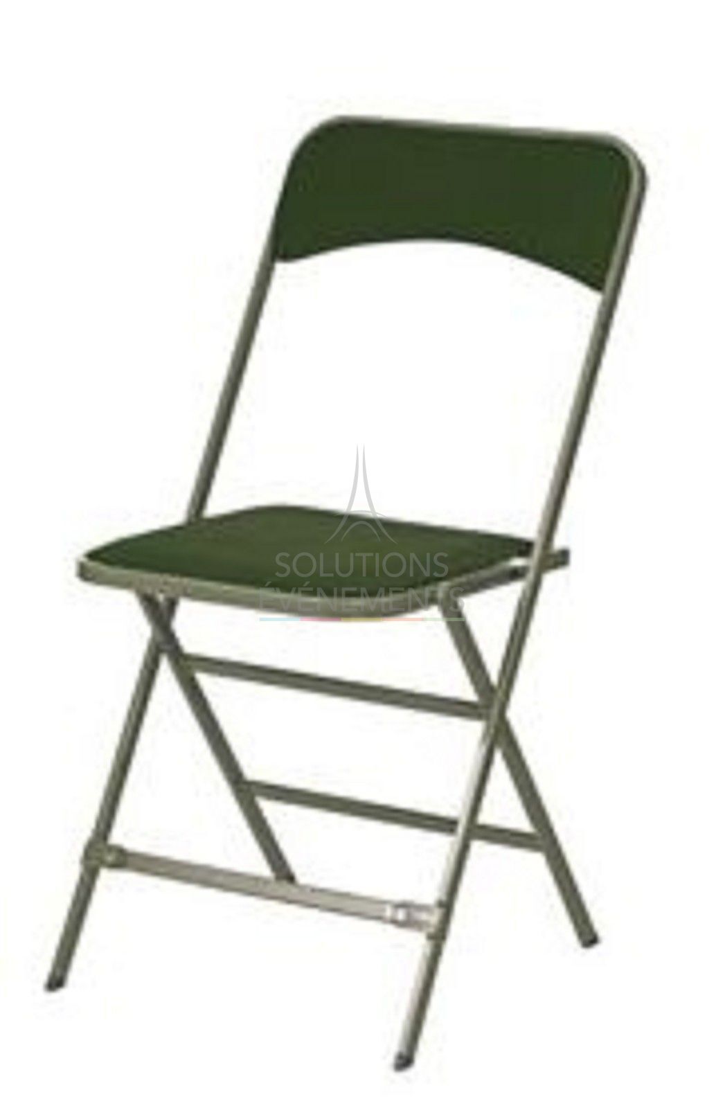 chaise pliante velours vert apolline - visuel 1