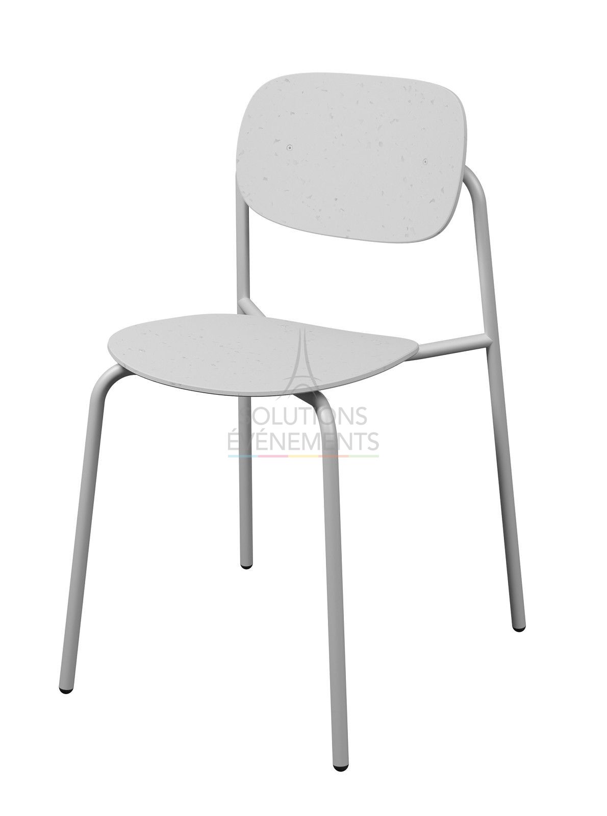 Chaise recyclée Uso - Blanche - Visuel 1
