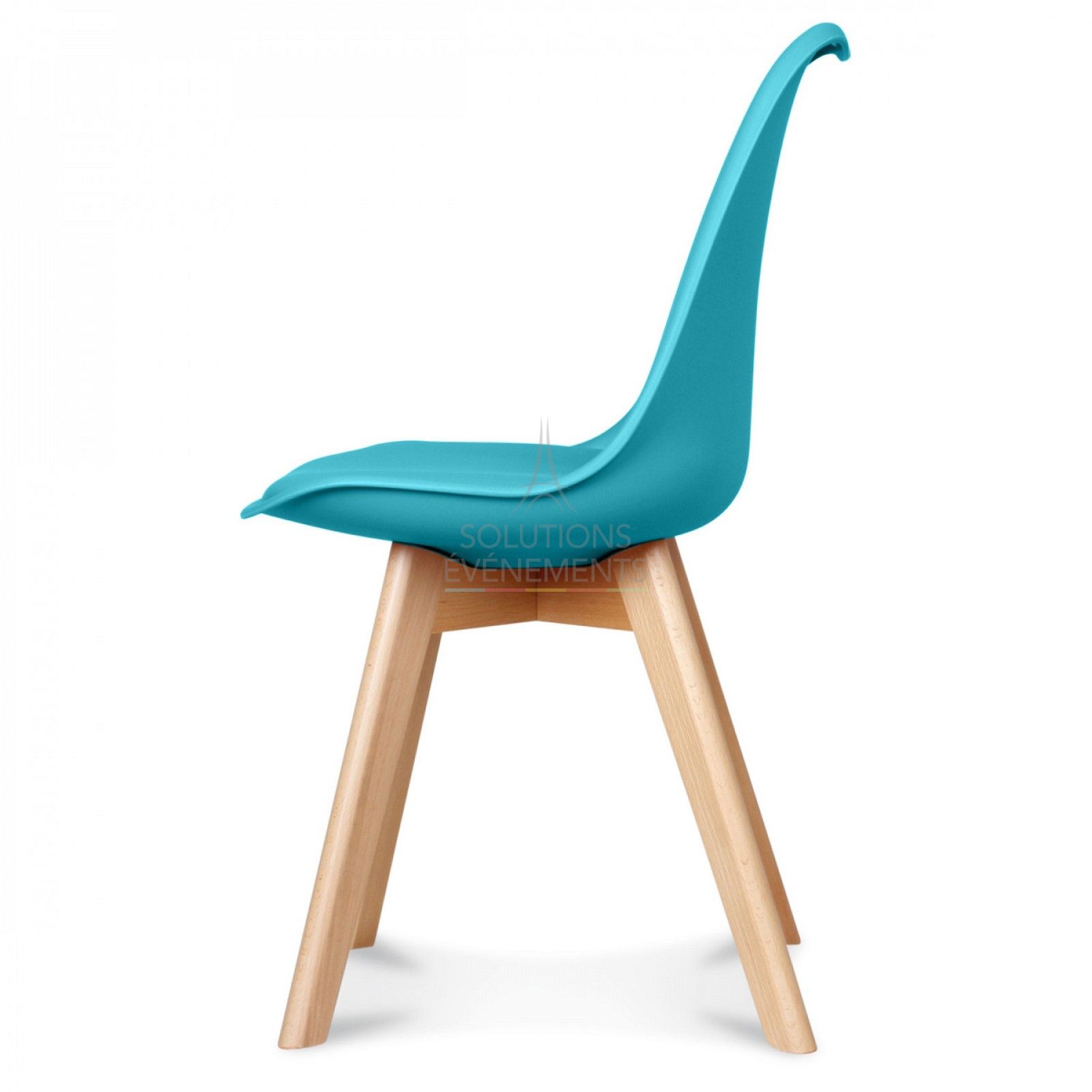 Chaise scandinave bleue ciel  - Visuel 3