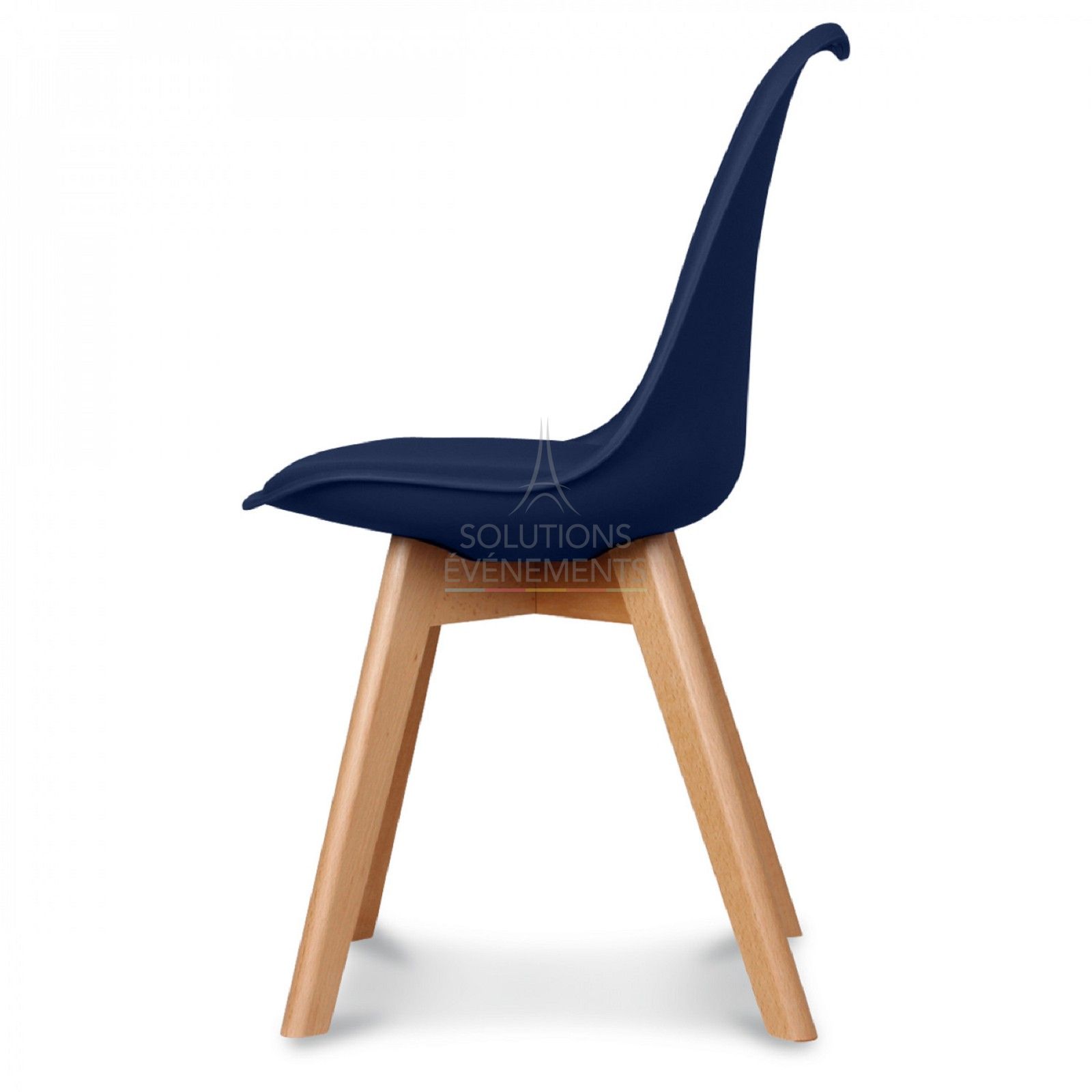 Chaise scandinave bleue navy - Visuel 3