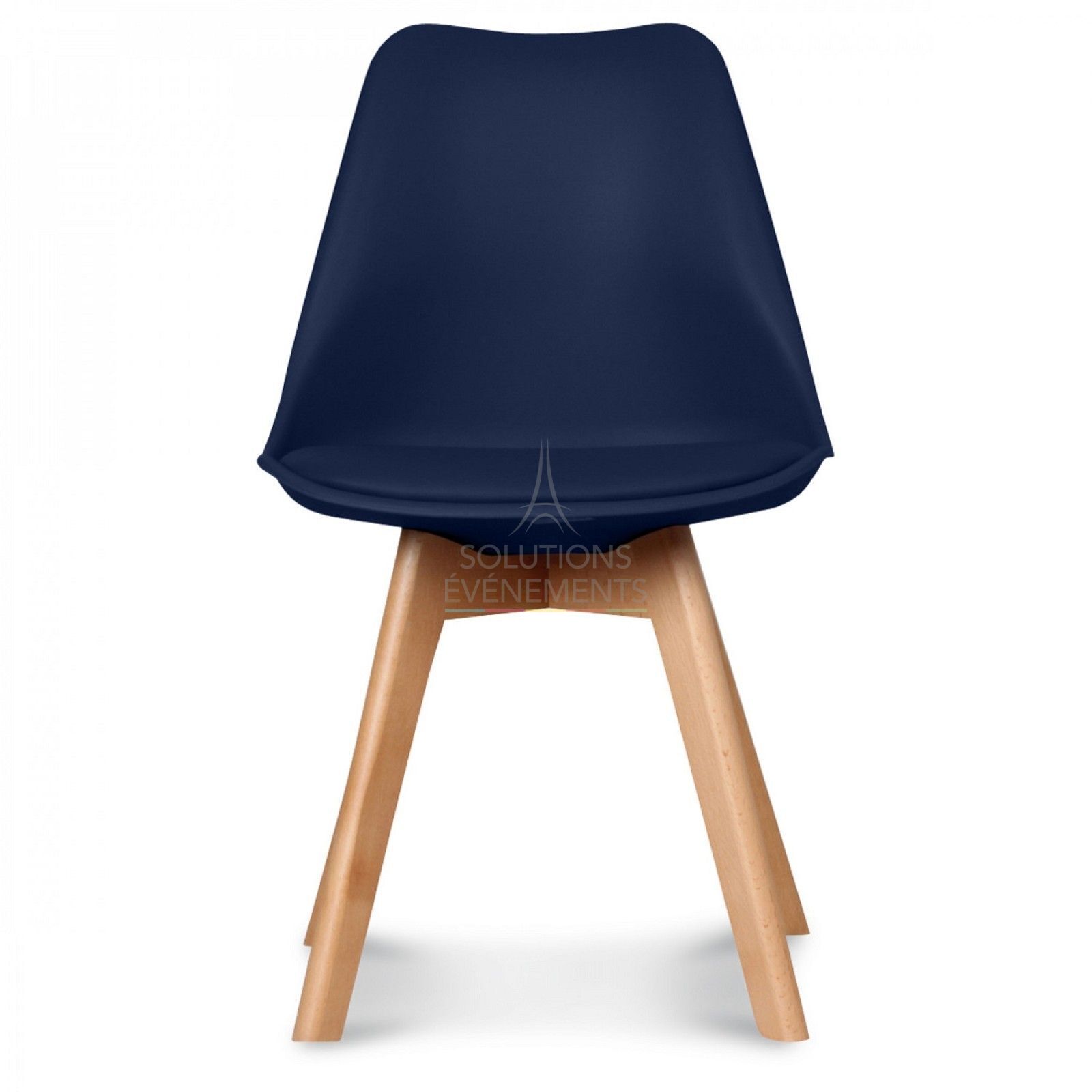 Chaise scandinave bleue navy - Visuel 2
