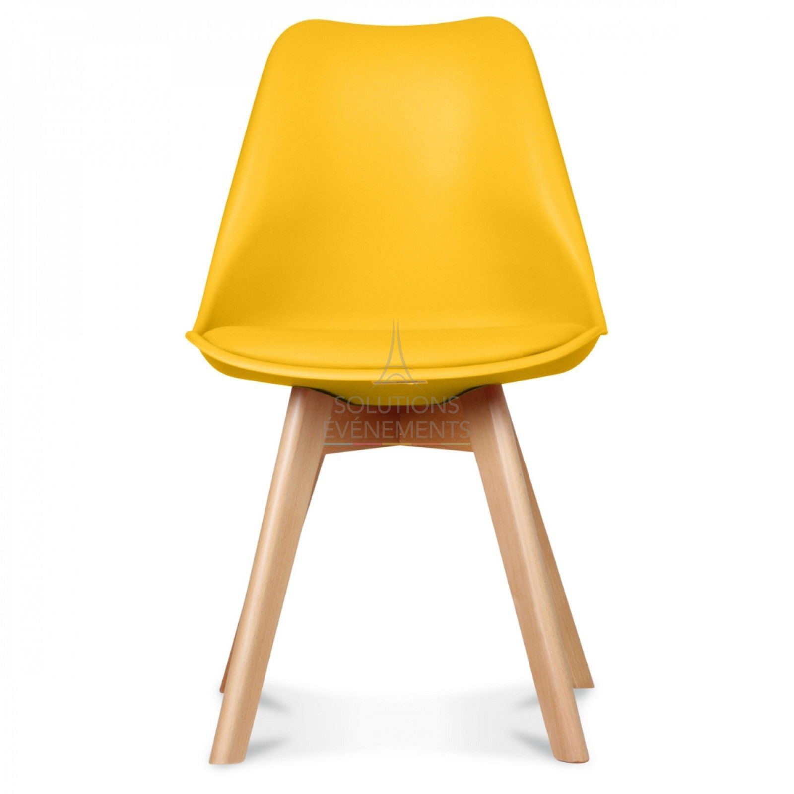Chaise scandinave jaune - Visuel 2