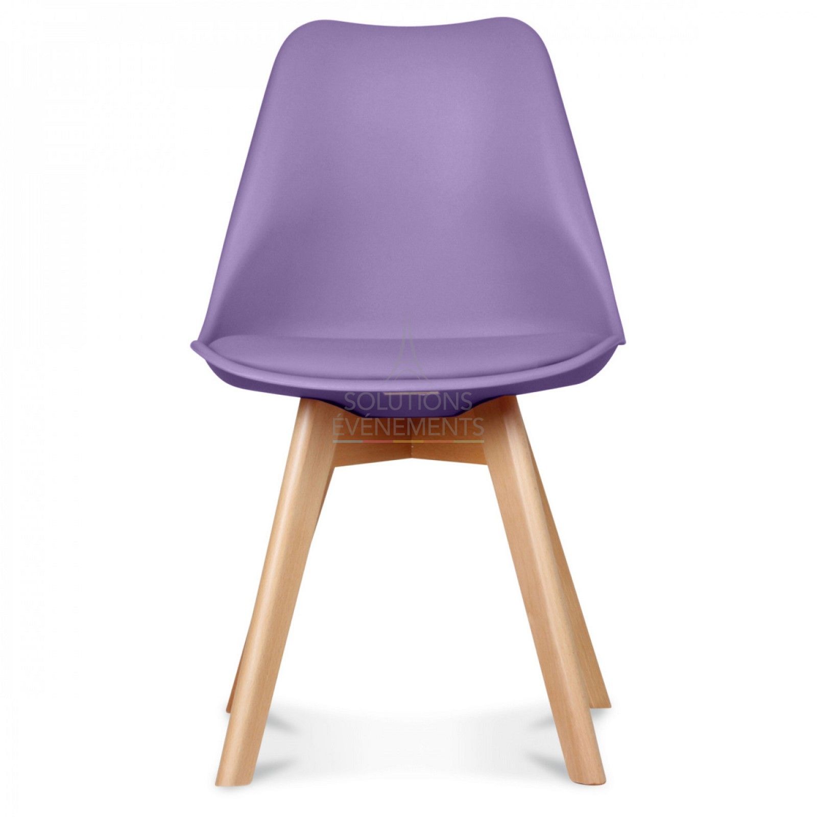 Location chaise scandinave violet