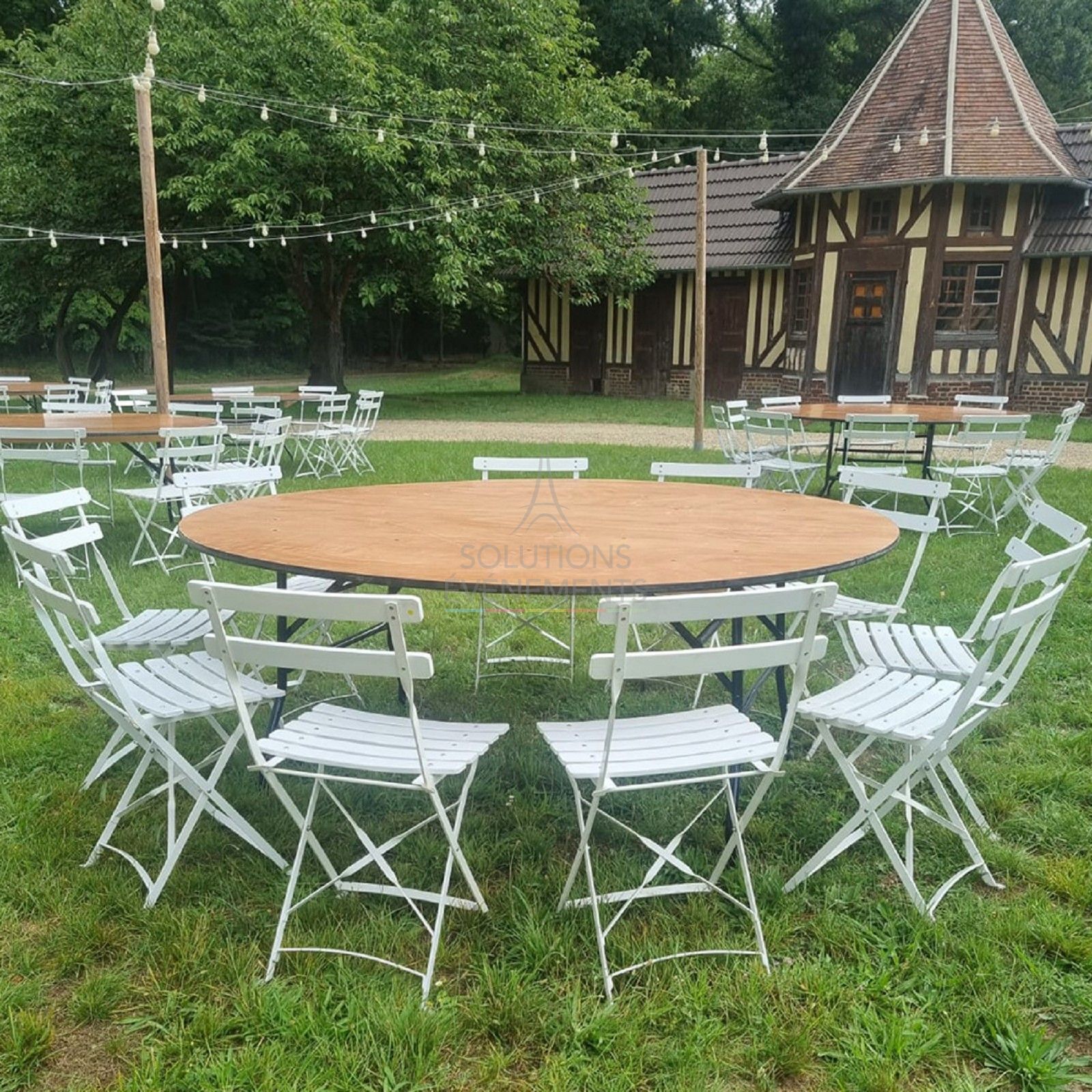 Chaise Square lattes blanche - Visuel 5