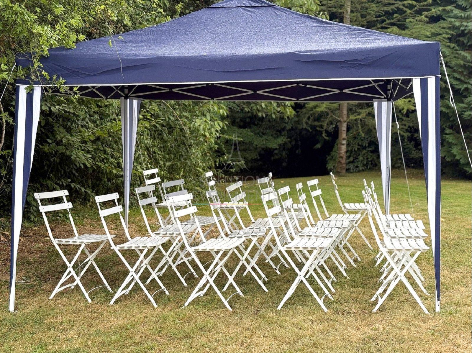 Chaise Square lattes blanche - Visuel 6