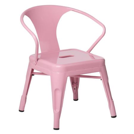 Chaise tolix kids rose
