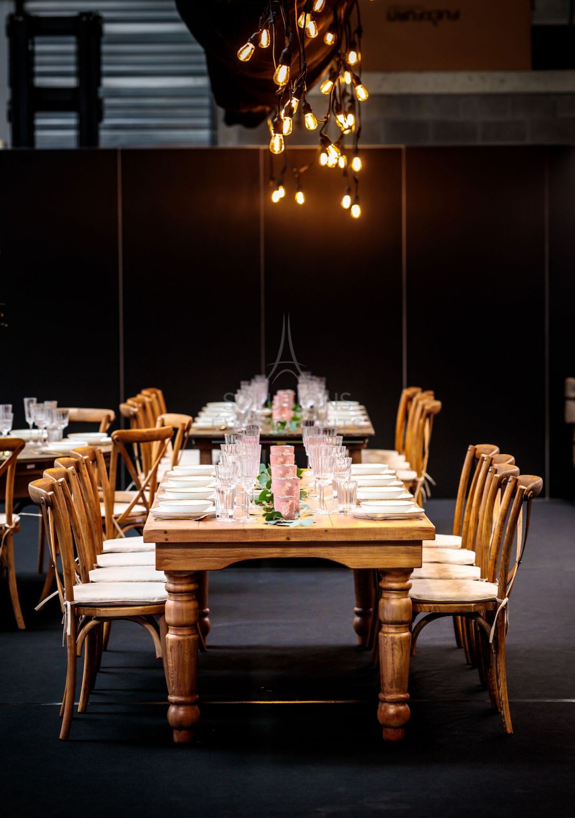 Chaise Vintage CrossBack Premium avec coussin - Visuel 5