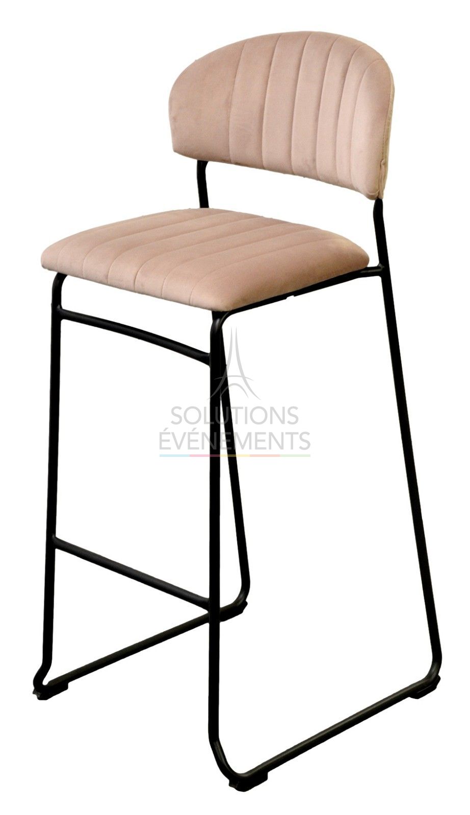 Chantilly high chair pink velvet - Visual 1