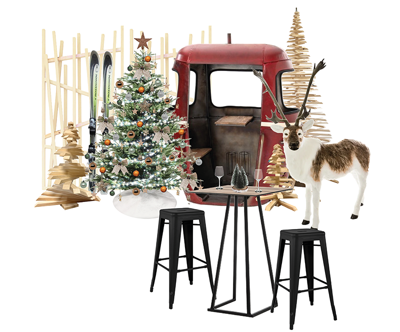 Event Inspiration Moodboard - Christmas Mountain