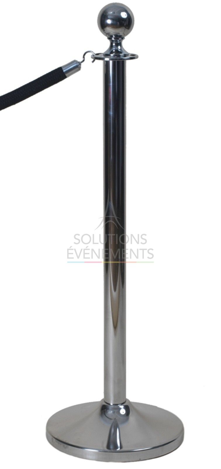 Location de poteau de guidage potelet chromé