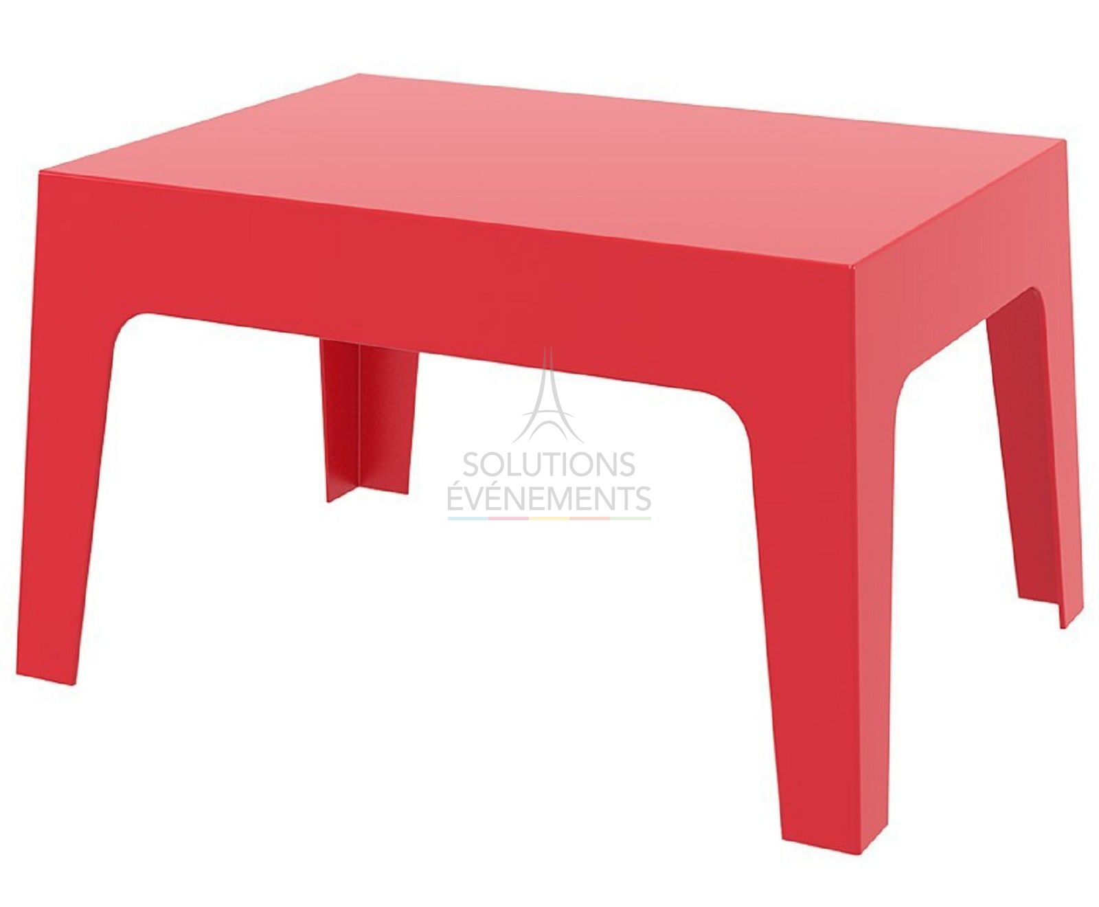Red lounge coffee table rental