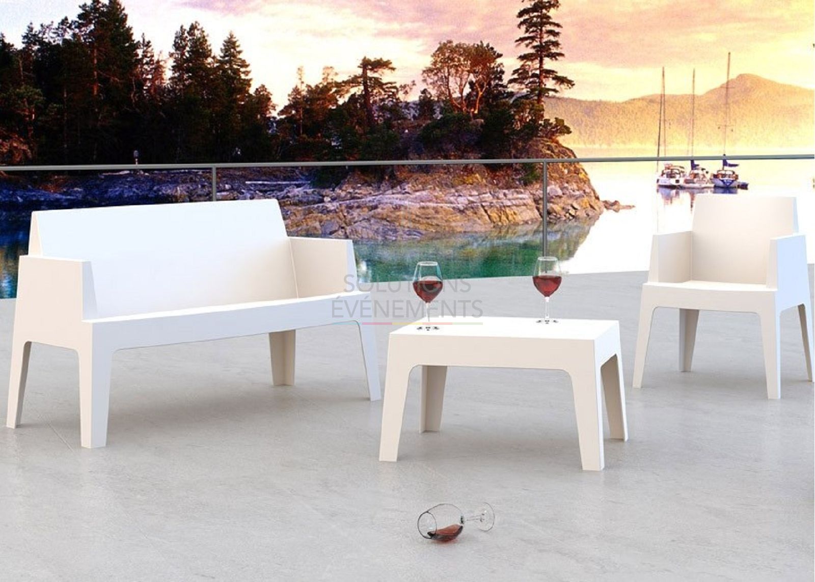 Coffee table - White lounge - Visual 4