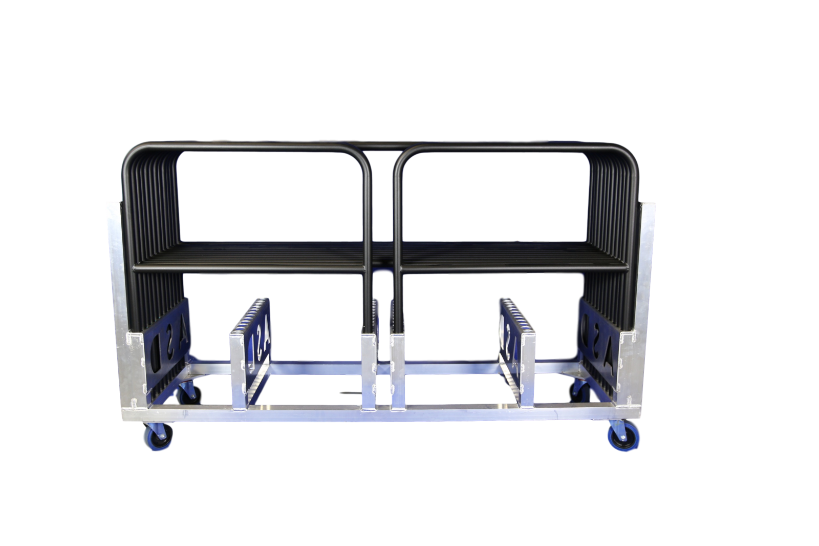 Rental of a complete kit with trolley. 24 linear meters of guardrails and handrails for Sixty82 platform