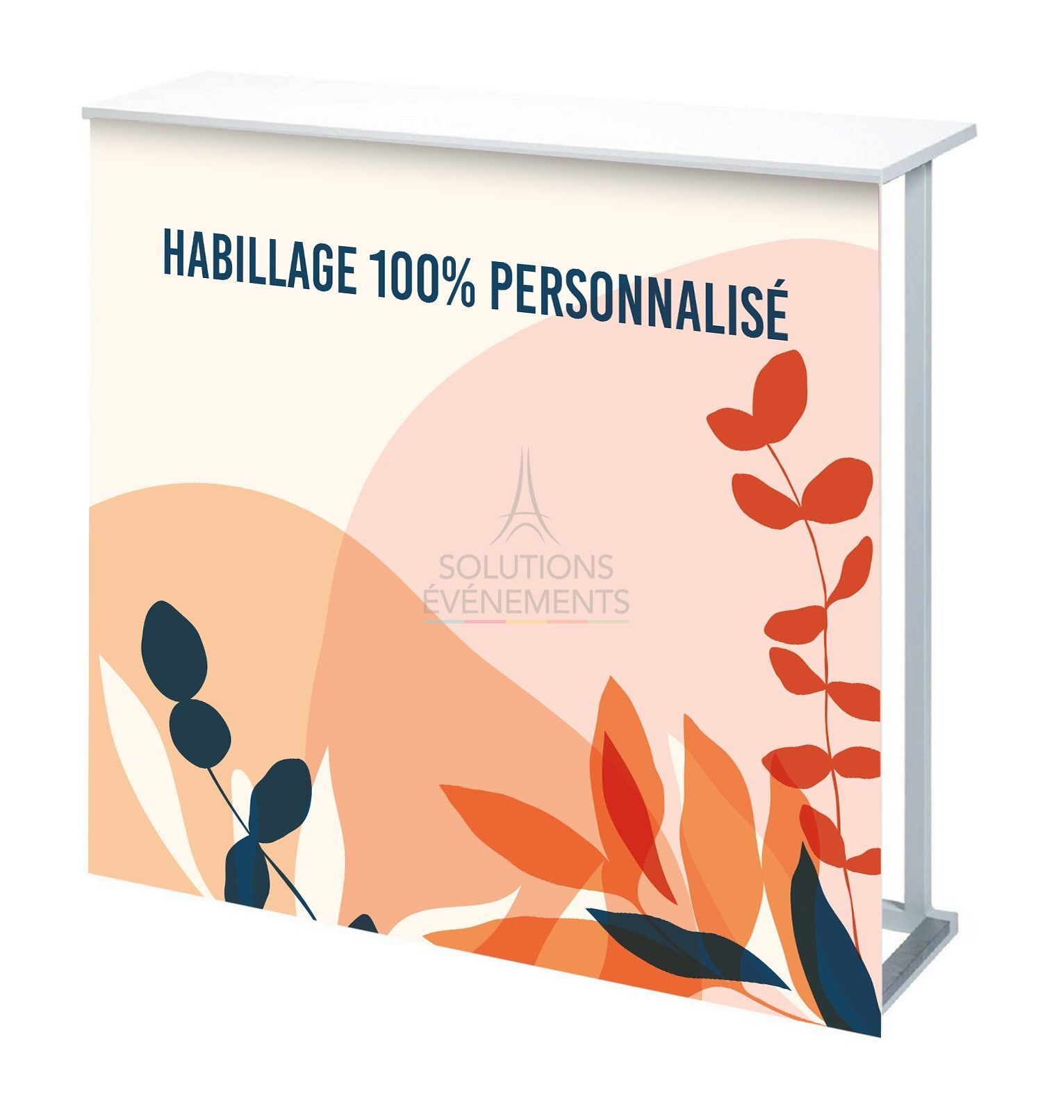 Location de comptoir design personnalisé