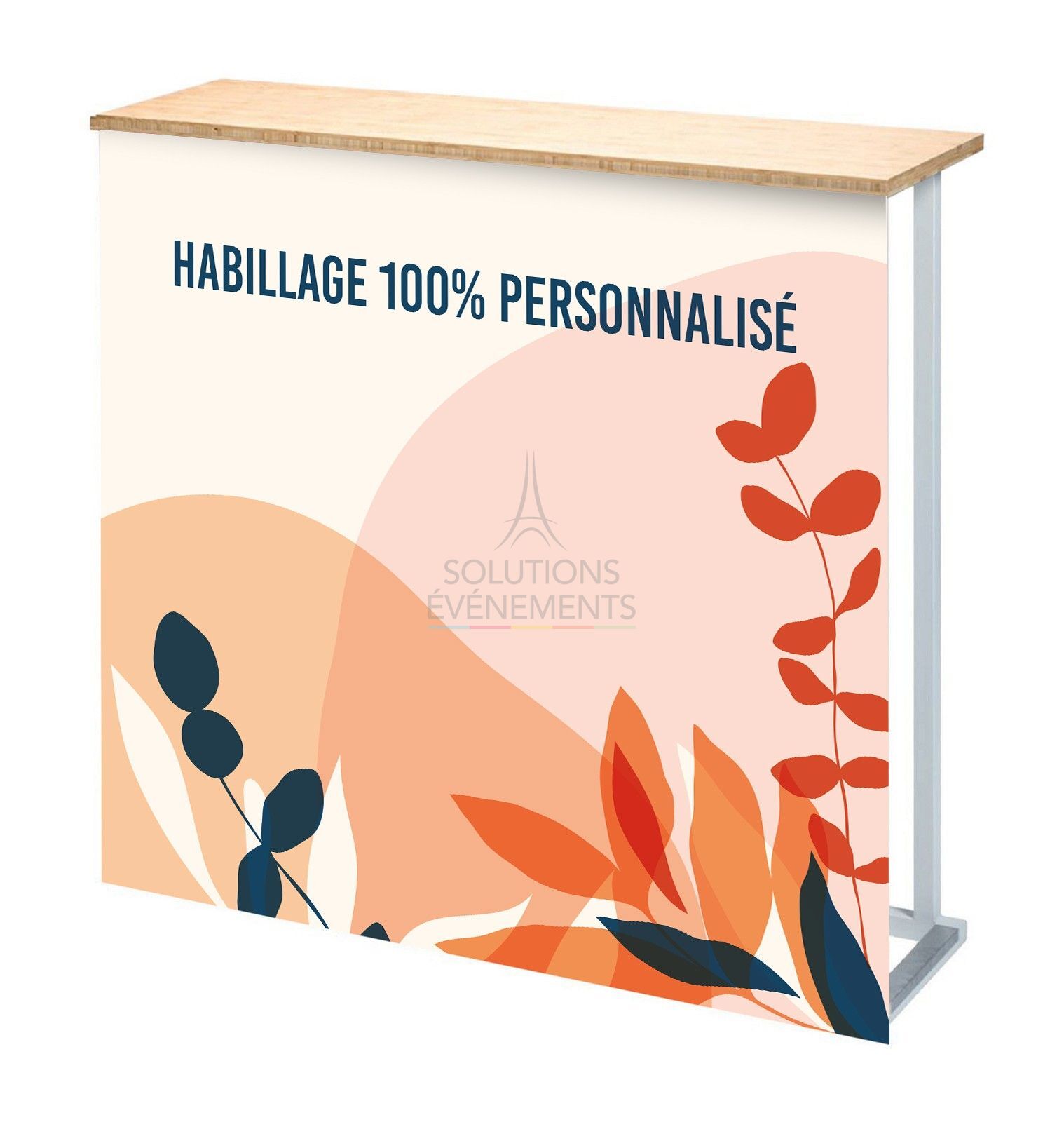 Location de comptoir design personnalisé