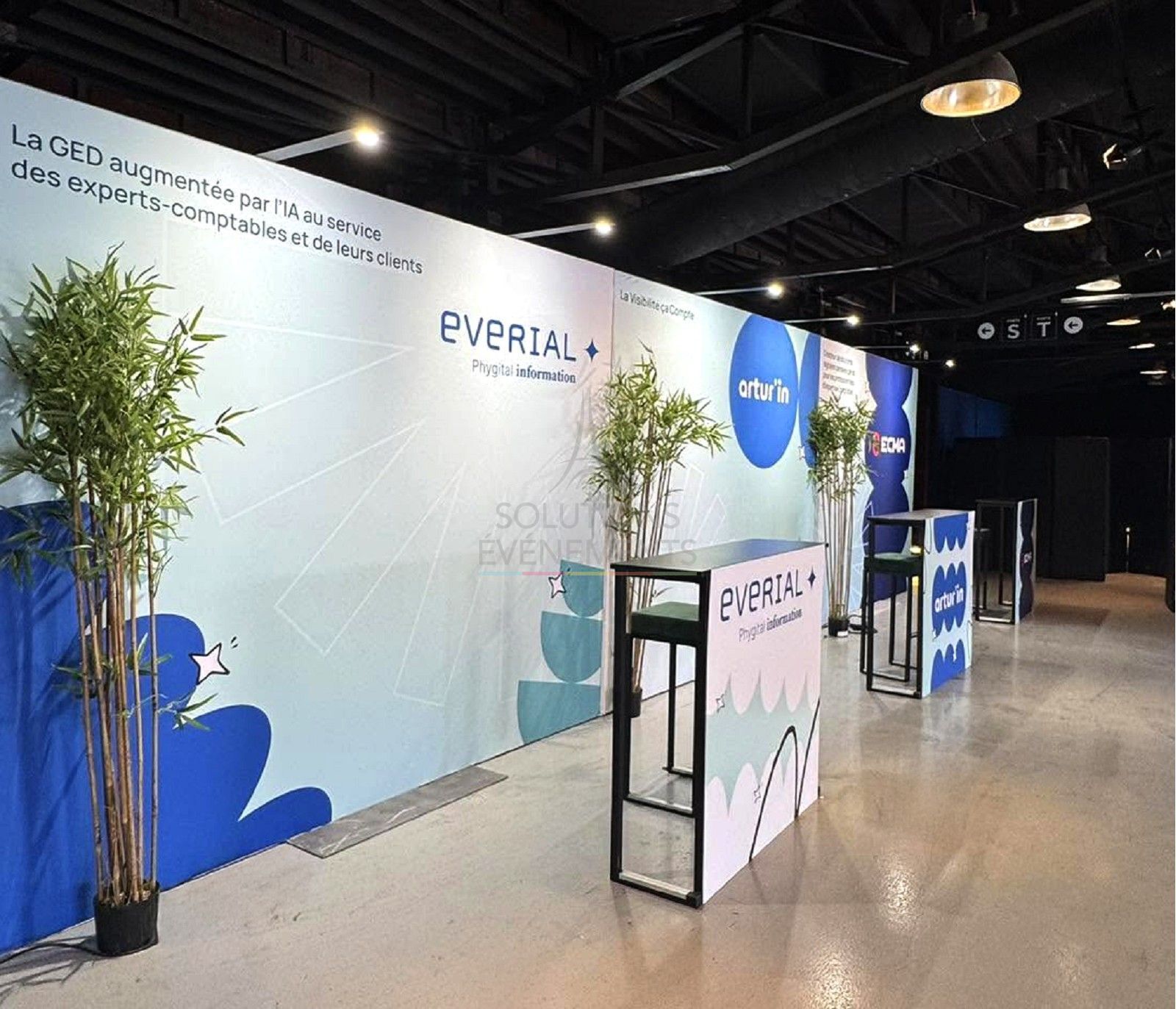 Comptoir Kubo Noir Personnalisé - Plateau Noir - Visuel 3