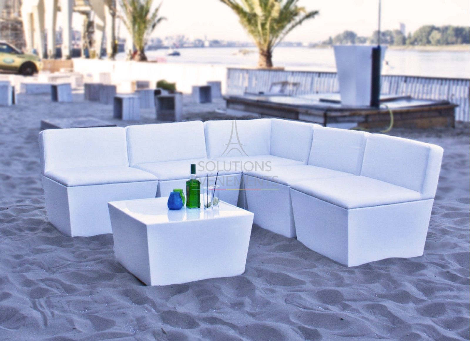 Conic Lounge coffee table white - Visual 2