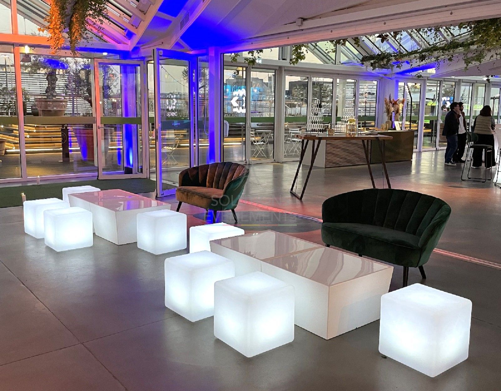 Conic Lounge coffee table white - Visual 3