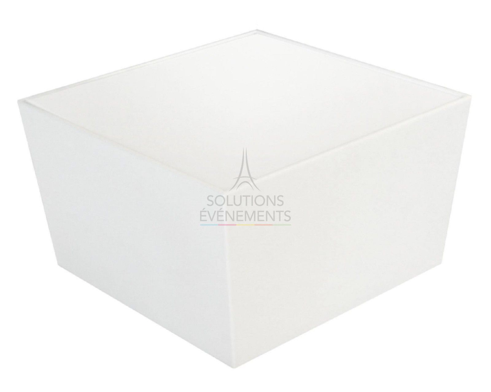 Location de table basse Conic Party blanche