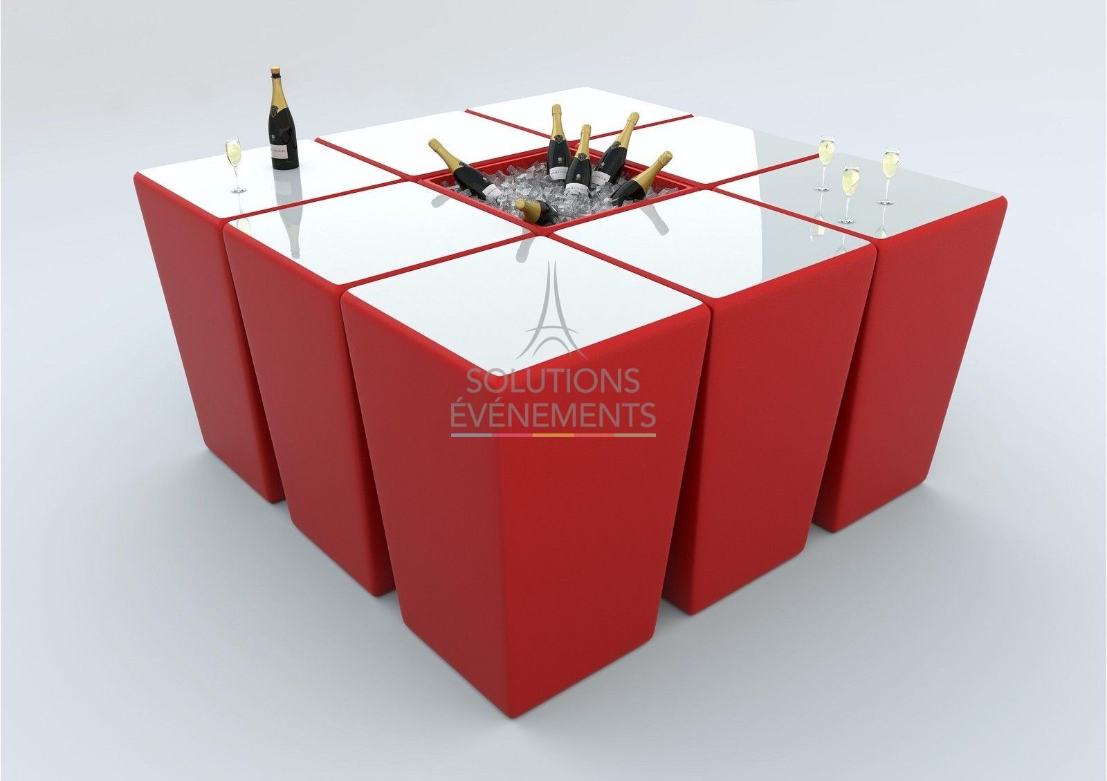 Conic Party standing table - Flower box - Visual 5
