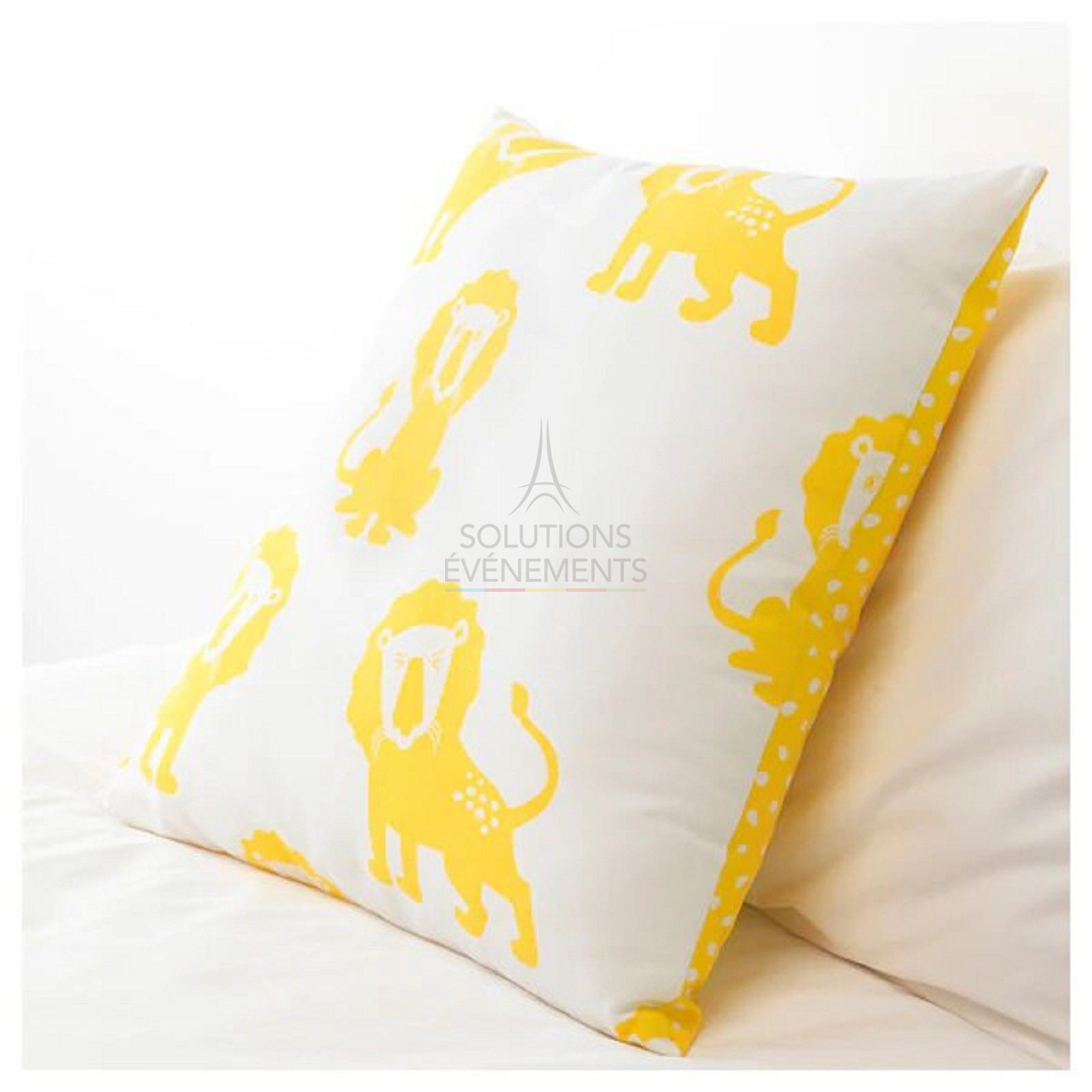 Coussin jaune (lion) - Visuel 2
