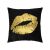 Coussin noir Bisou