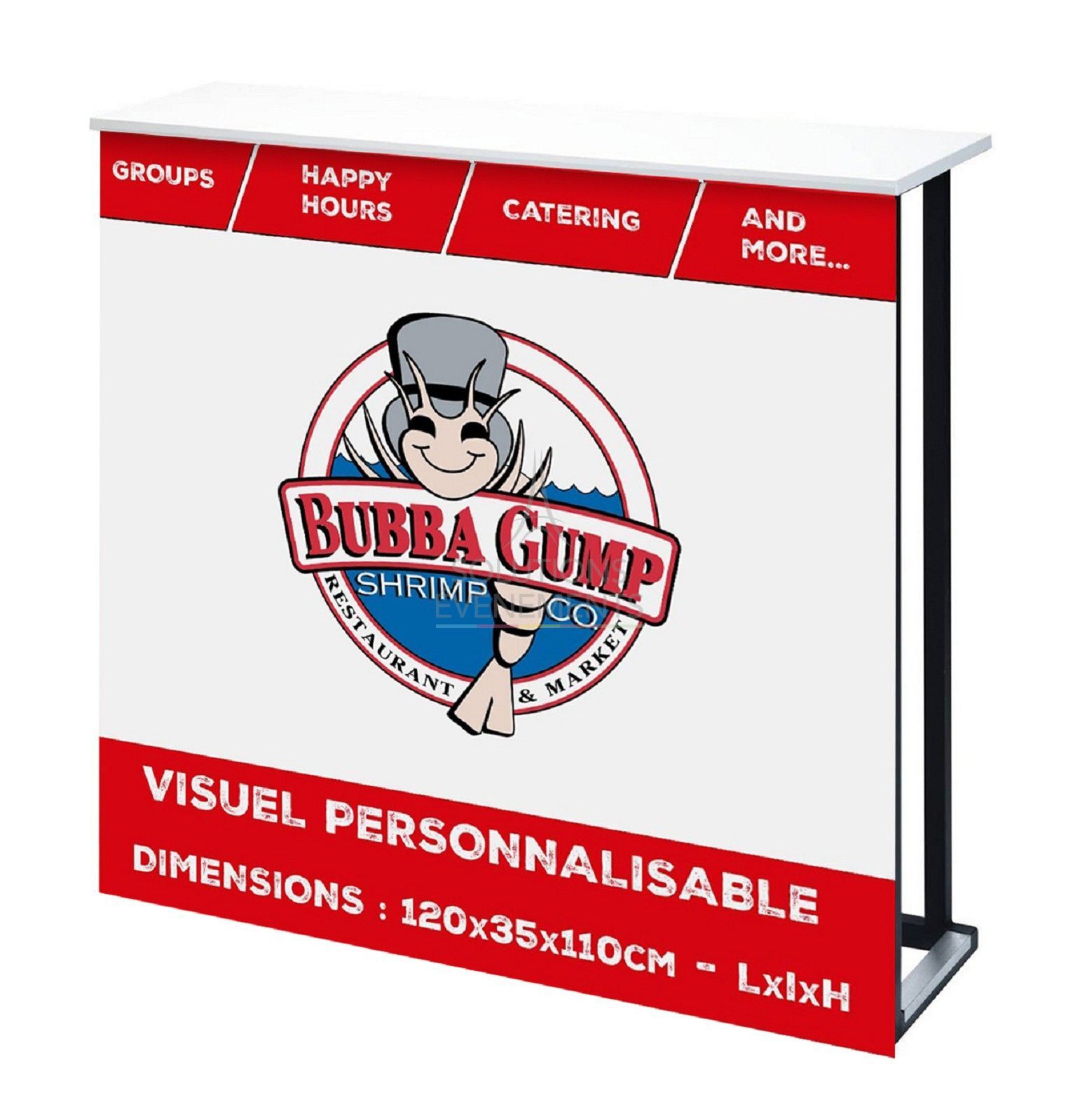 Rental of custom design counter