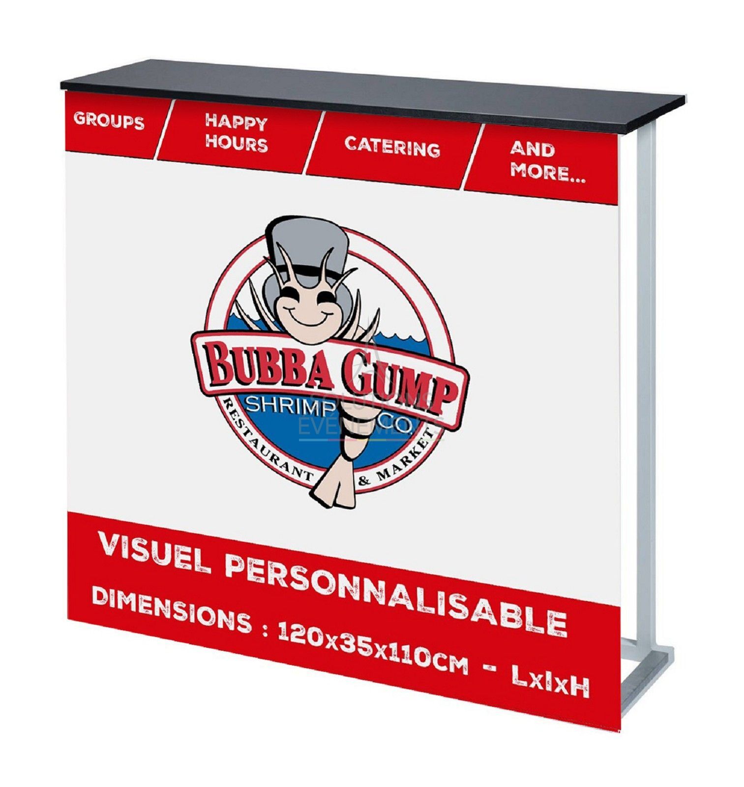 Rental of custom design counter