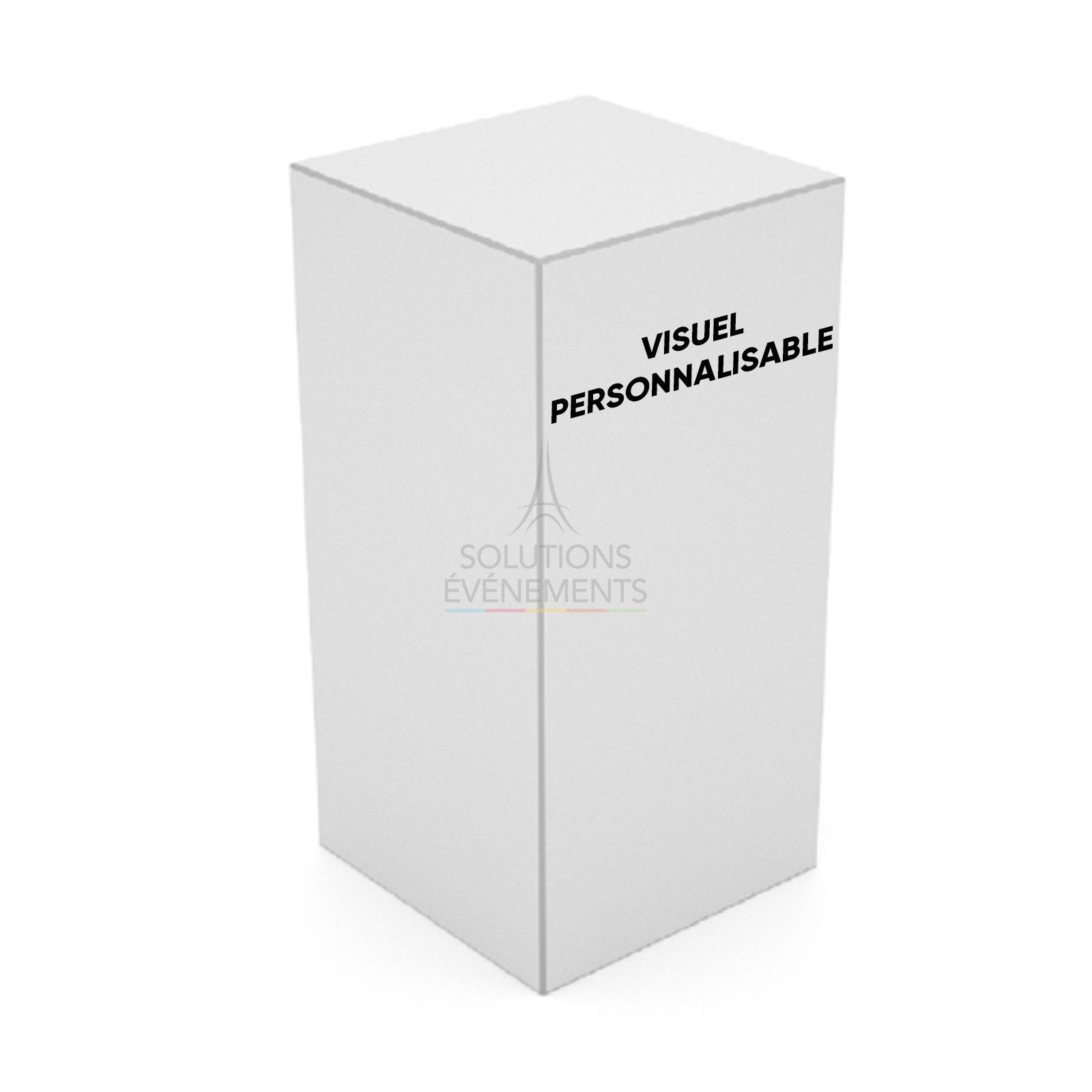 Customizable dibond B-box exhibition and presentation stand rental