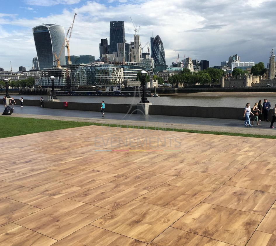Dance floor parquet kit - Outdoor - 54 m2 - 128 pax - Visual 4