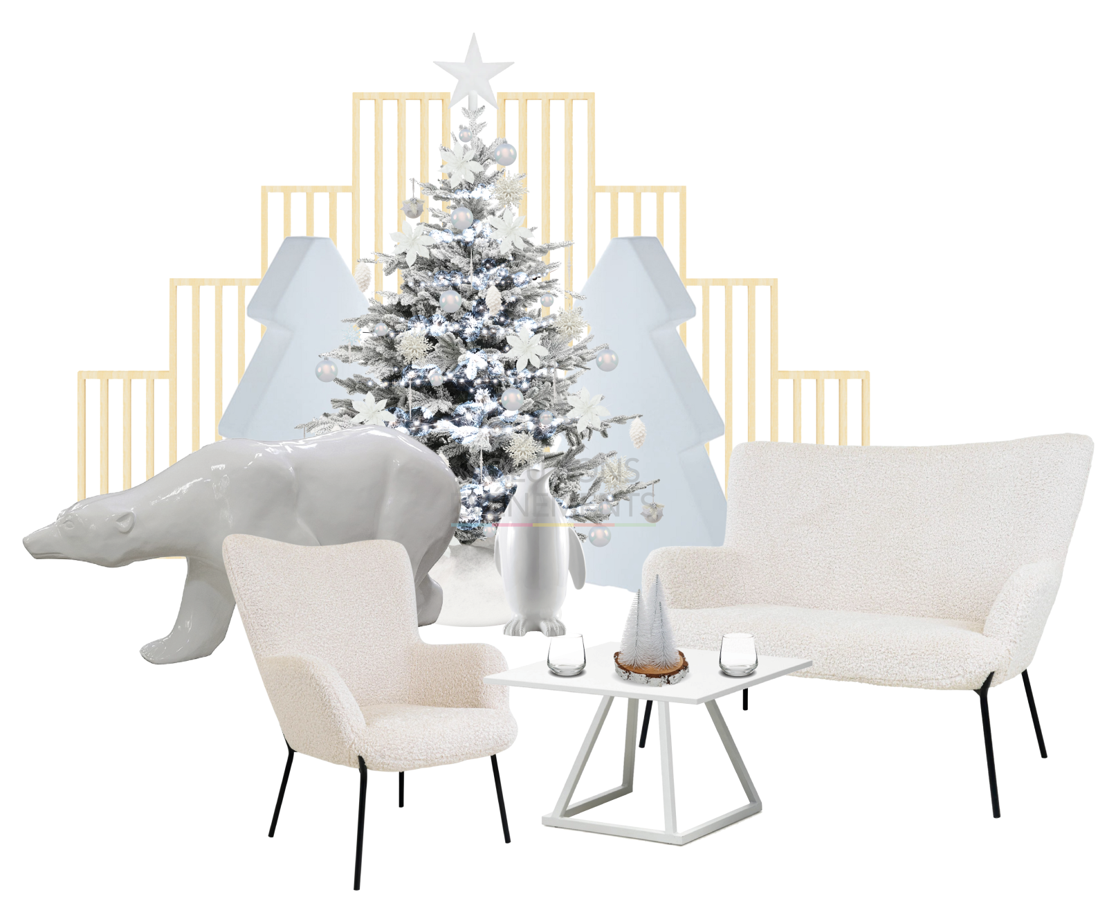 Decorated Christmas tree Polar 150 cm - Visual 2