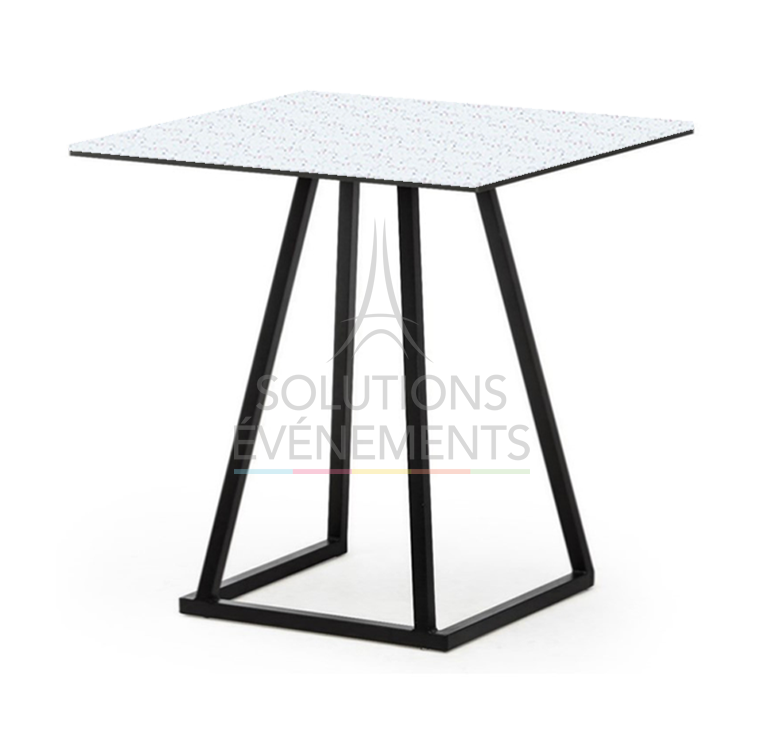 Dinner Table Linea Black - Floréale recycled tray - Visual 1