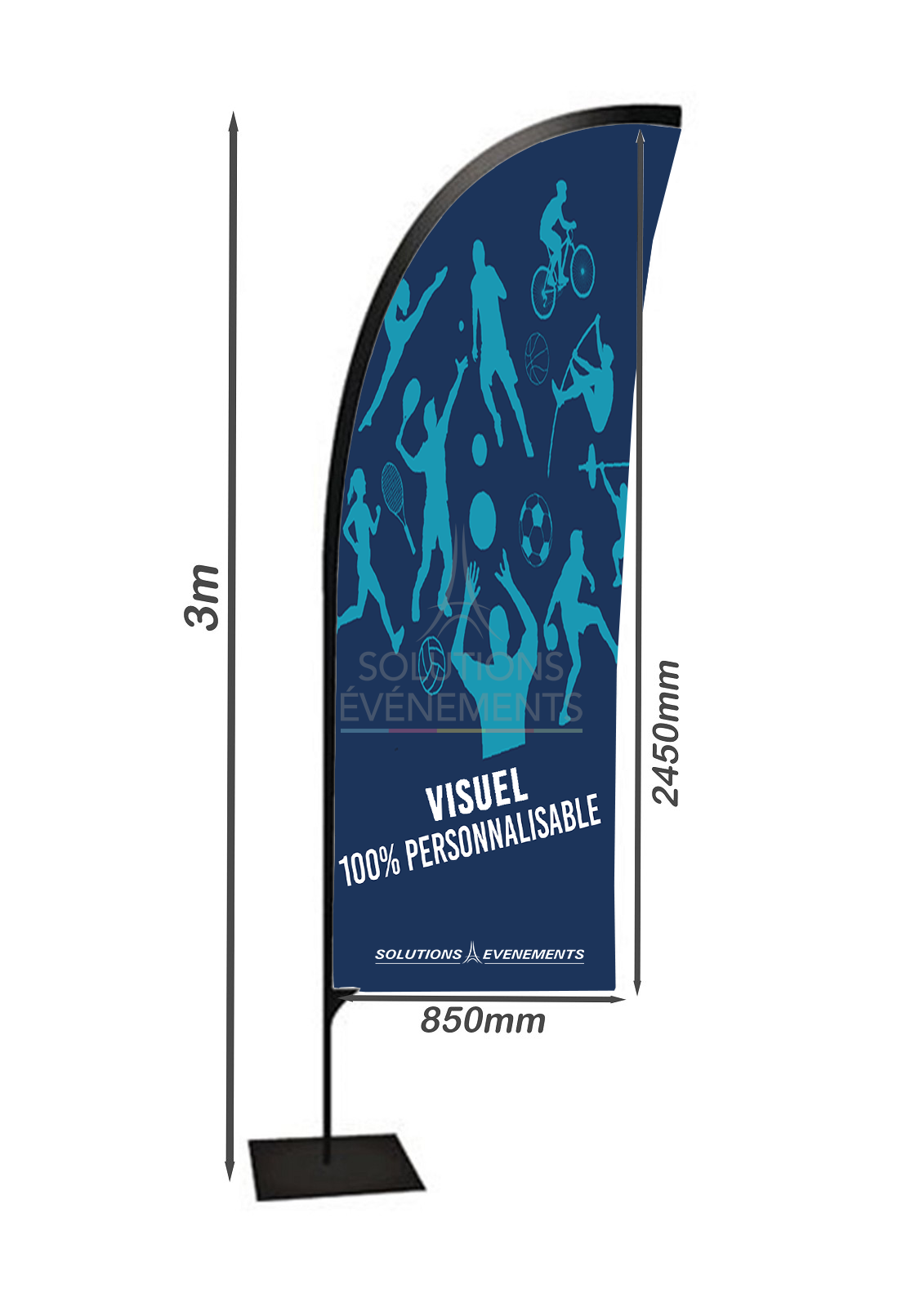 Location Oriflamme personnalisable
