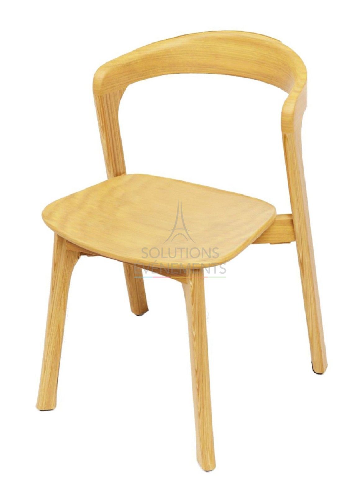Rental natural oak wood chair