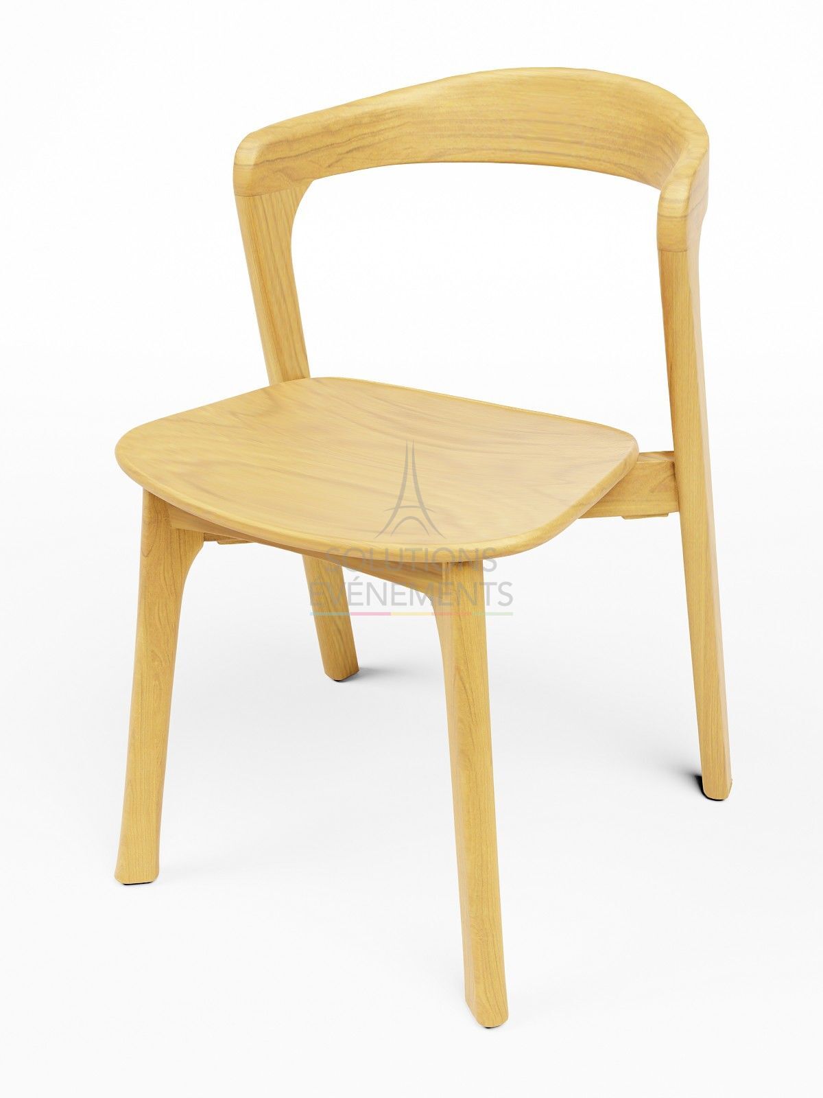 Rental natural oak wood chair