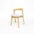 rental of natural oak wood chair with terrycloth cushion