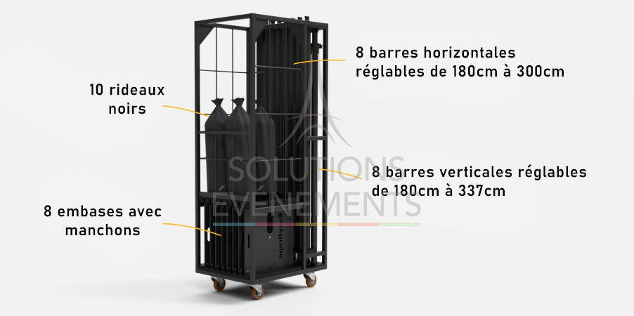 Easydrape curtain - Pipe and drape - Visual 2