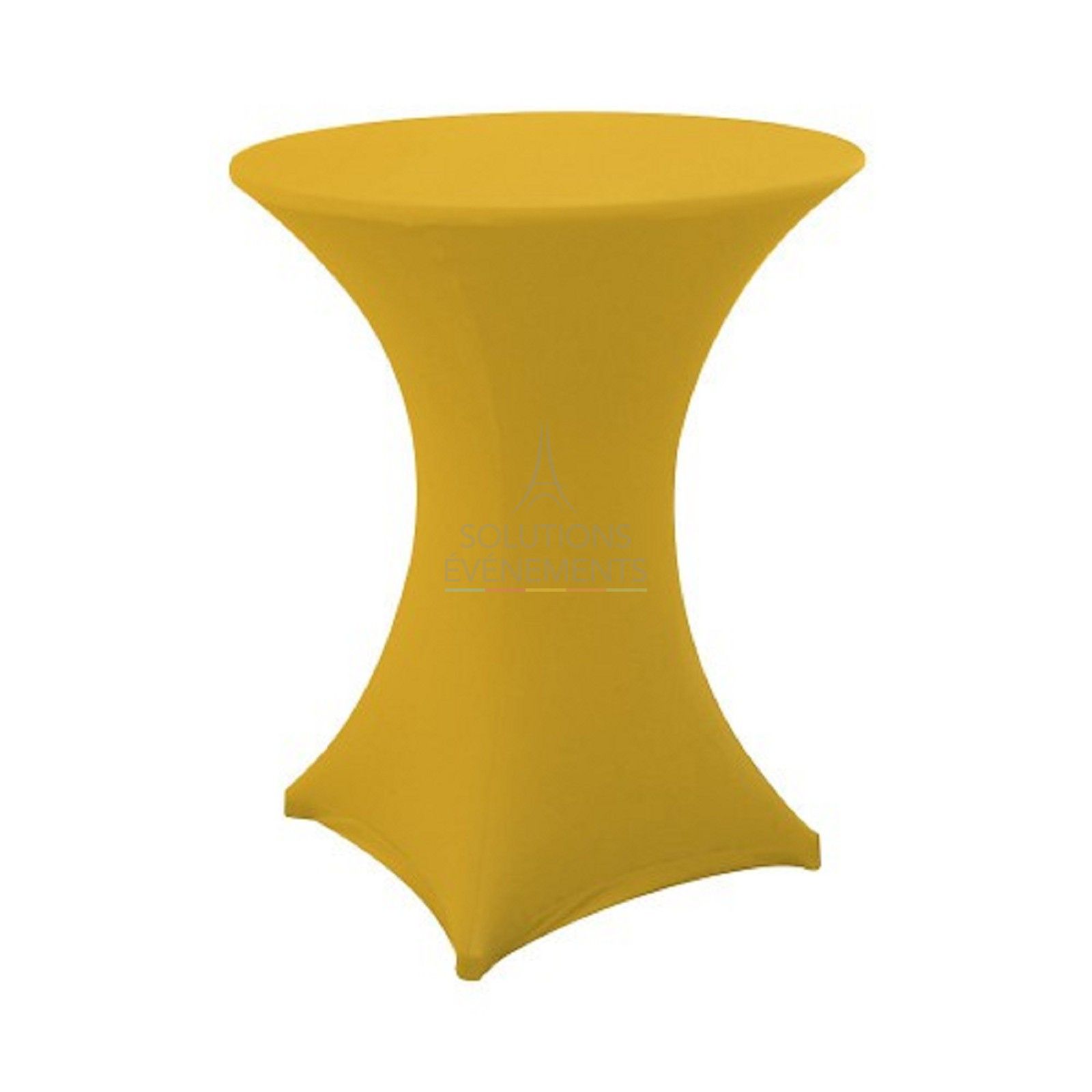 Location table haute mange debout jaune