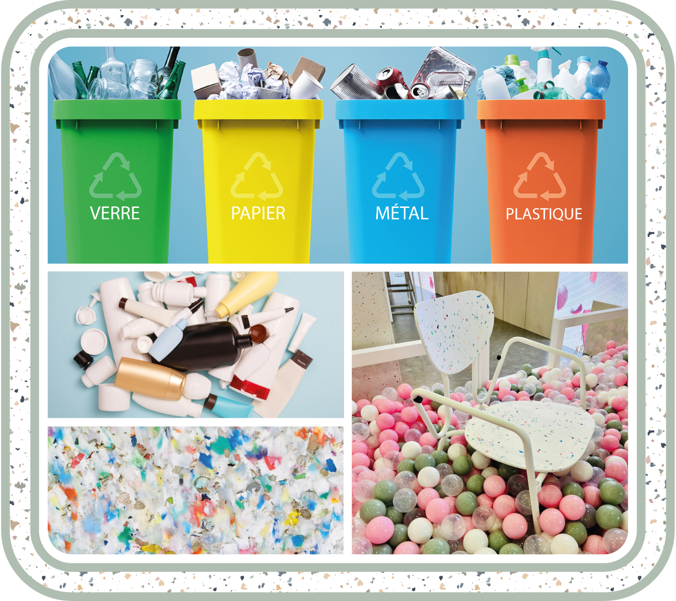 Event inspiration mood board - Eco Plastic