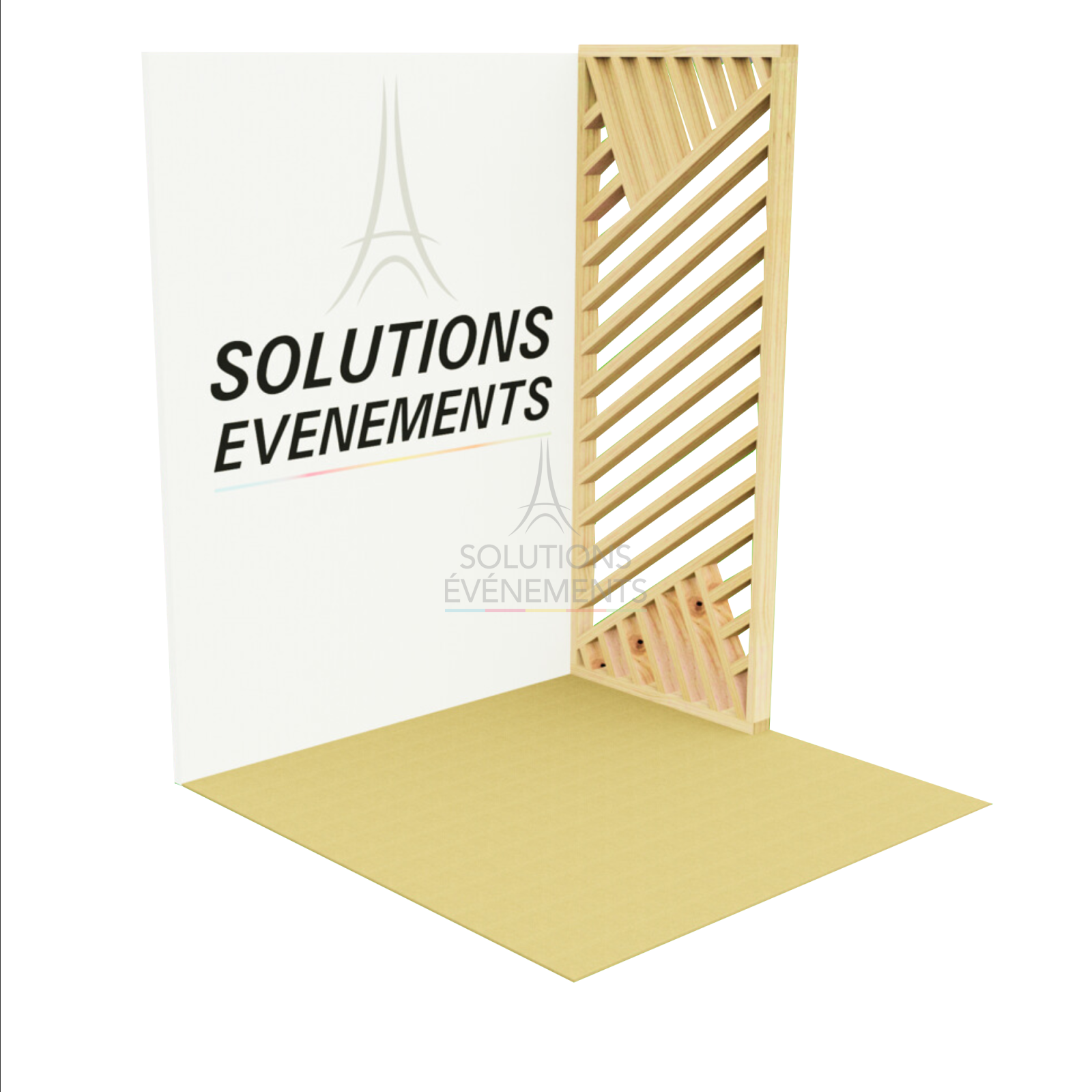 Eco-Responsible Zigzag Partition - 100x250 cm - Visual 3