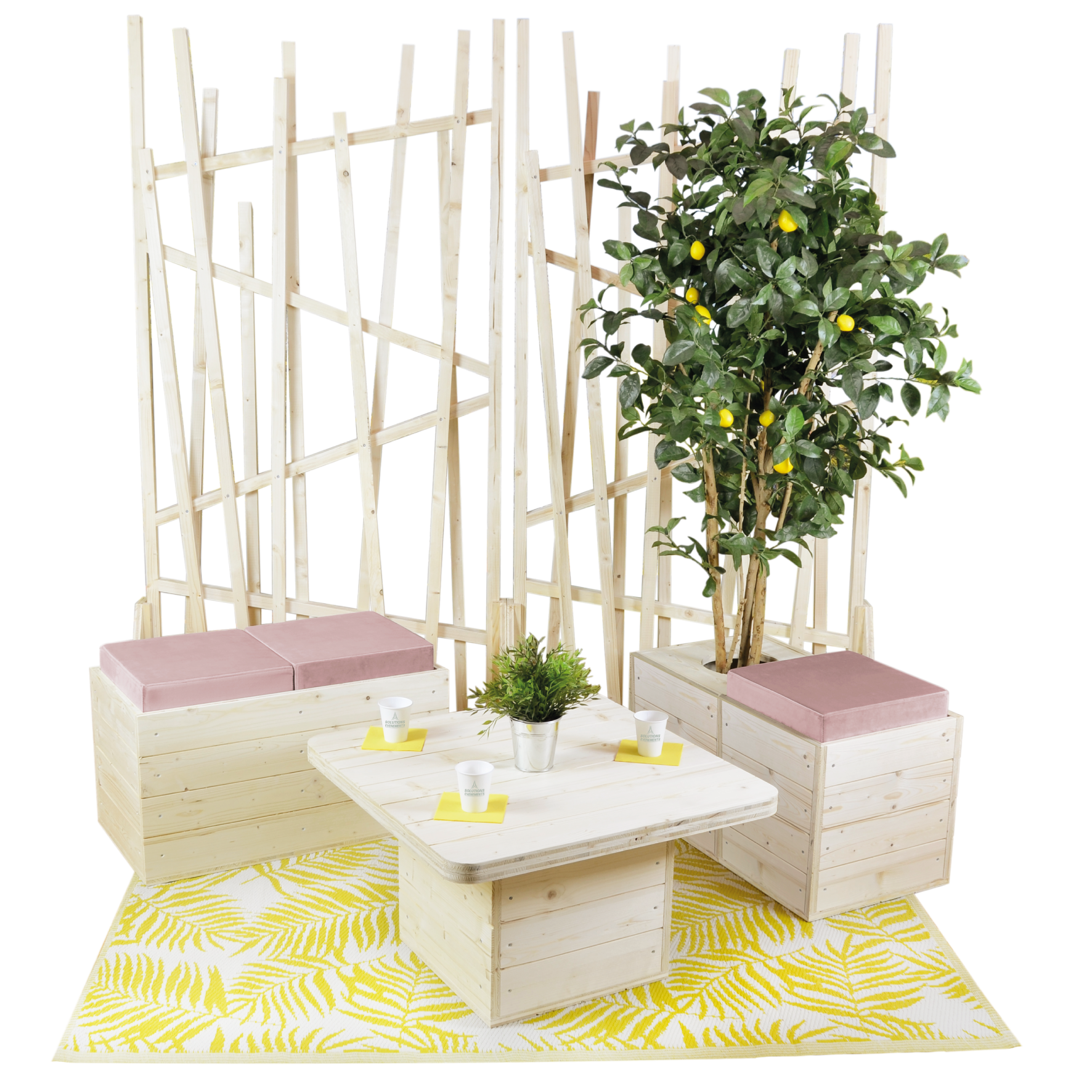 Event inspiration moodboard - Eco Wood