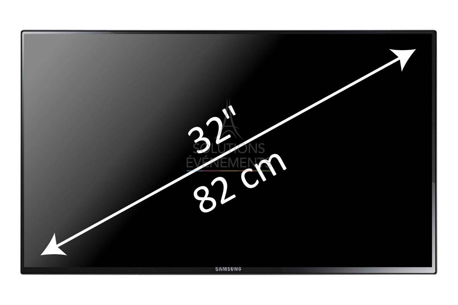 Location d'ecran plat moniteur de marque Samsung. Serie ED32D