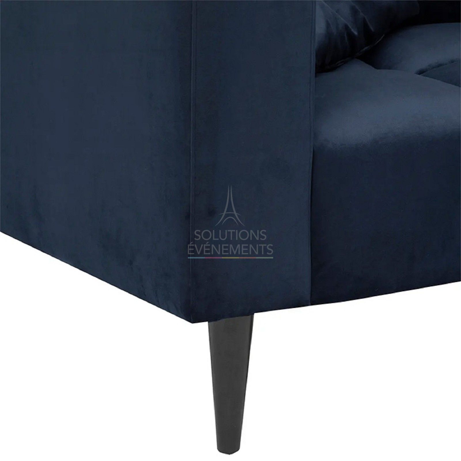 Elena blue velvet sofa - Visual 2