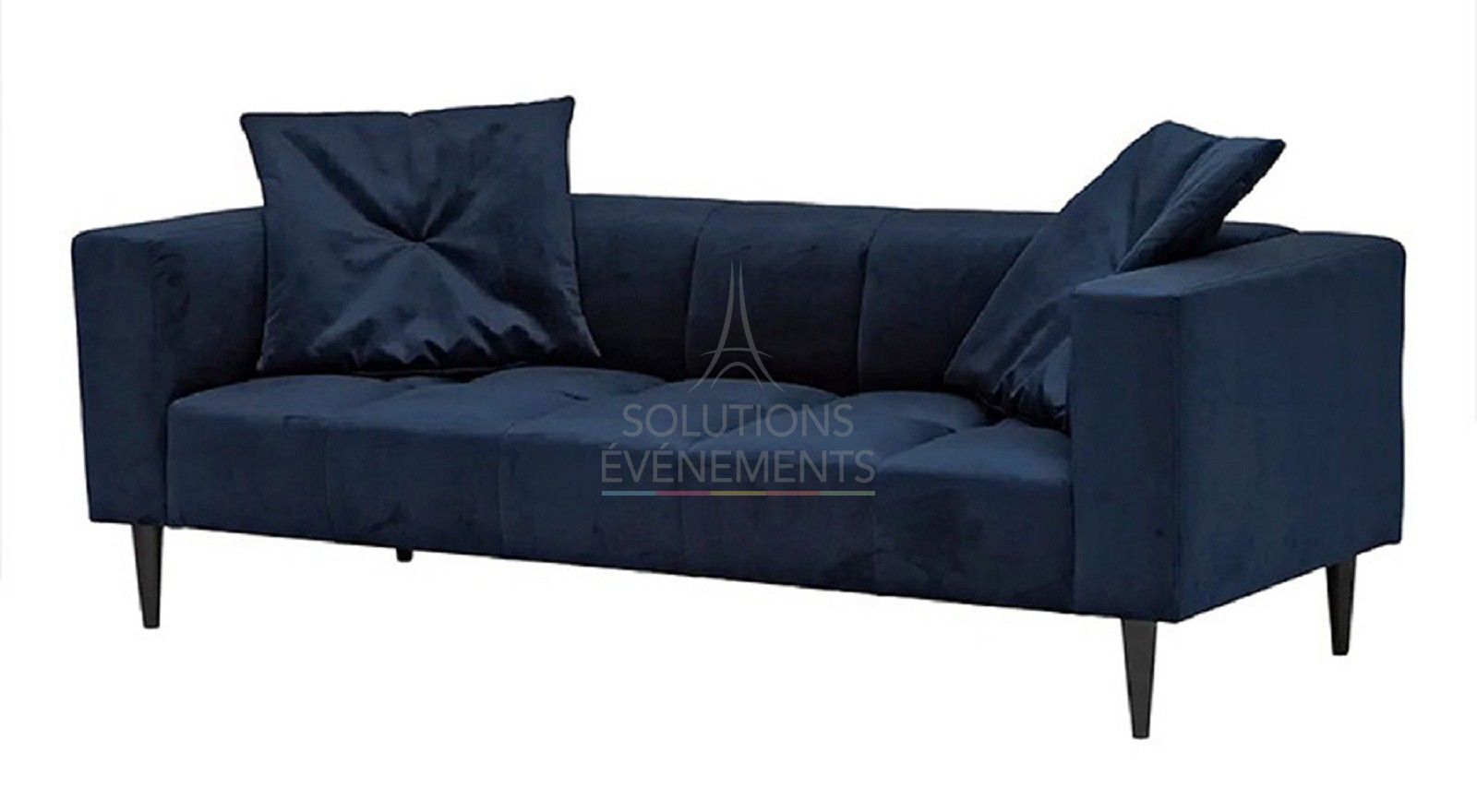 Elena blue velvet sofa - Visual 1