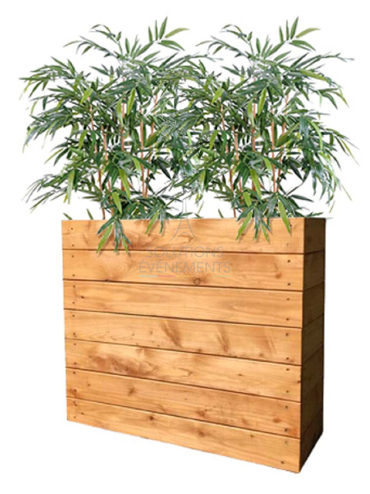 Rental of wooden and bamboo planters